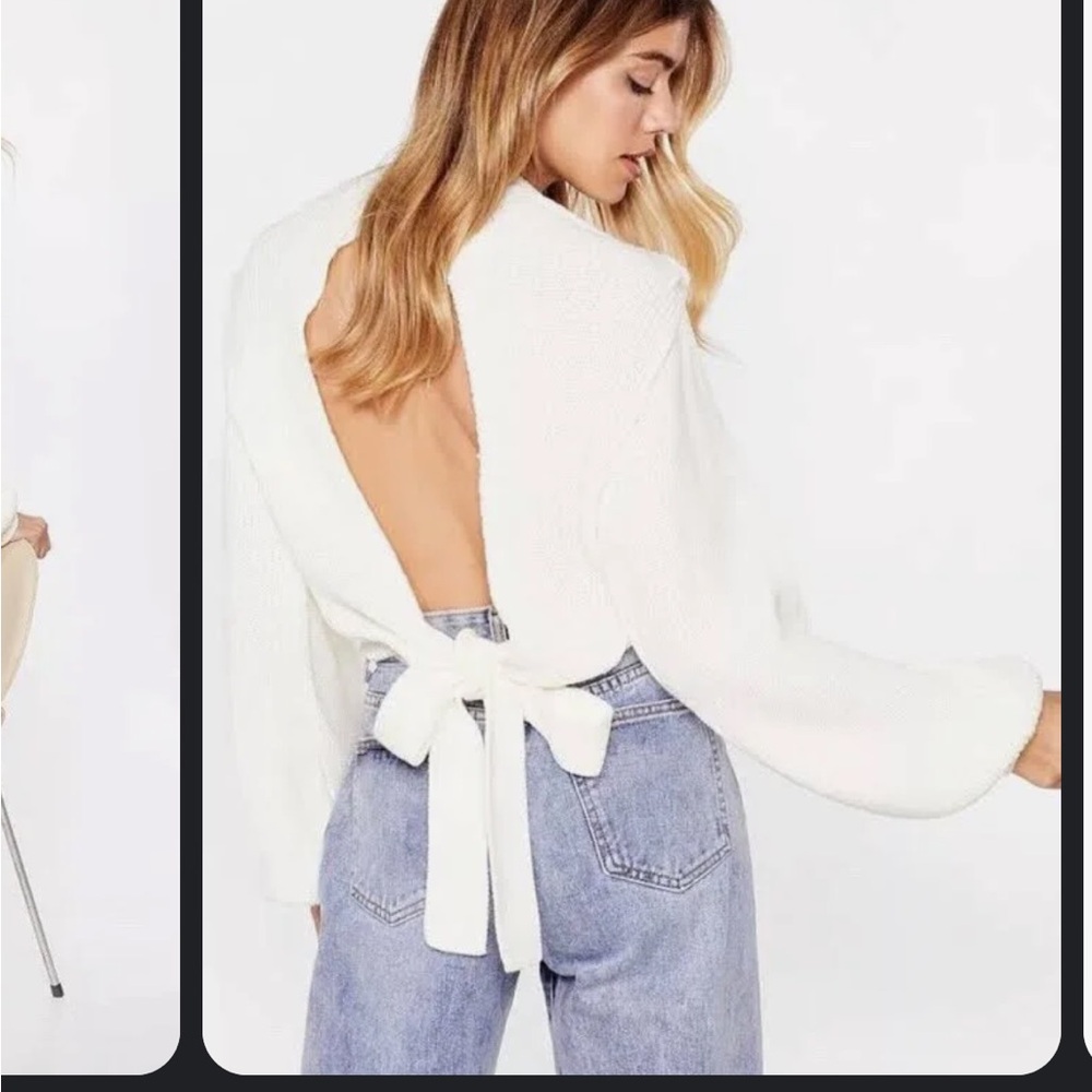 Nasty Gal Oh Tie There Knitted sweater - Picture 4 of 6